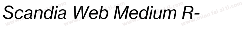 Scandia Web Medium R字体转换